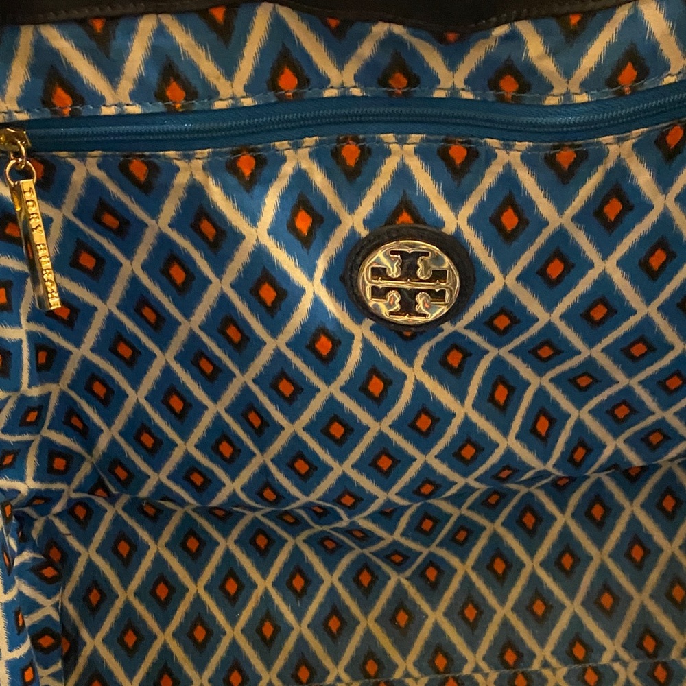 Tory Burch Nylon Tory Navy Blue Tote Bag - Picture 5 of 6
